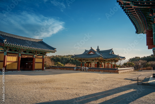 Inner Courtyard and Arched Gate, Naksansa Temple, South Korea