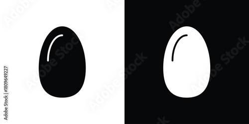 Egg icon design element for website and app ui design projects