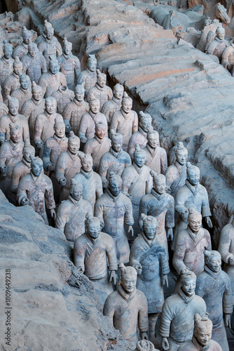 Canvas Print Soldier and horse tomb-figurines First Qin Emperor