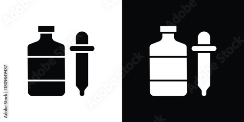 Essential oils icon design element for website and app ui design projects