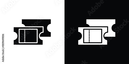 Event ticket icon design element for website and app ui design projects