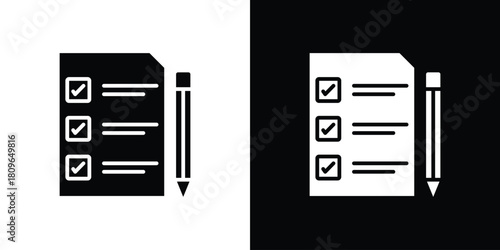 Exam icon design element for website and app ui design projects