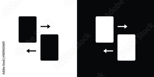 File transfer icon design element for website and app ui design projects