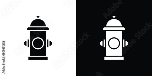 Fire hydrant icon design element for website and app ui design projects