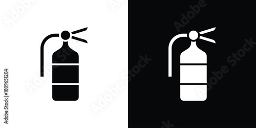 Fire extinguisher icon design element for website and app ui design projects