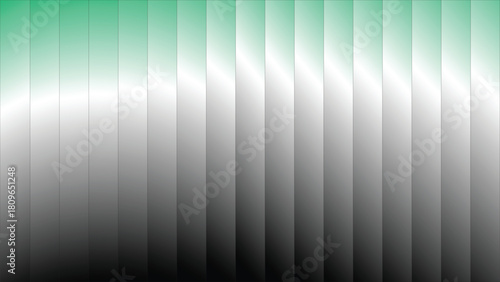 Abstract background with vertical stripes in shades of green, white and black