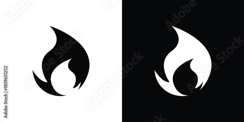 Fire icon design element for website and app ui design projects