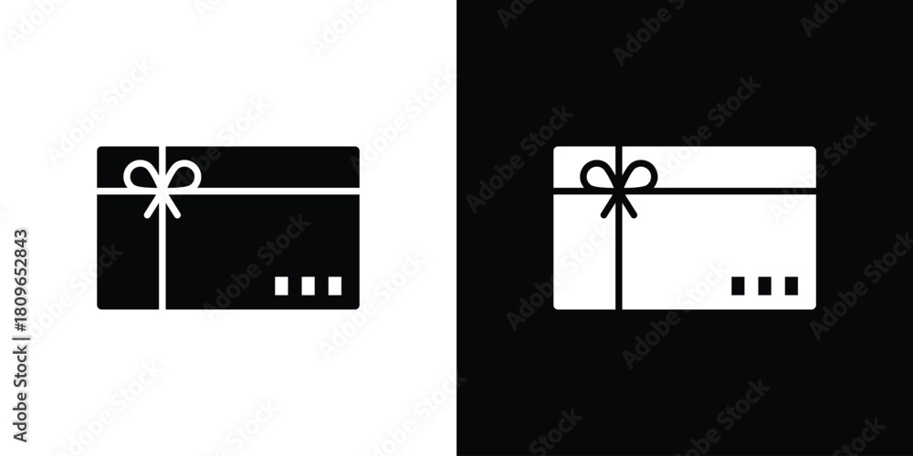 Fototapeta premium Gift voucher icon design element for website and app ui design projects