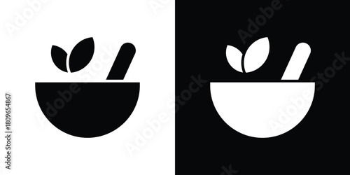Herbal medicine icon design element for website and app ui design projects