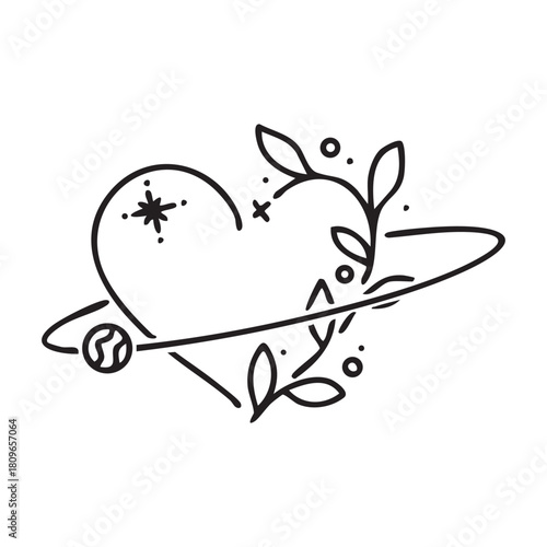 Mystical celestial design elements. Vector icon set with stars, crescent moons, constellations, and dividers for logos or spiritual decorations.