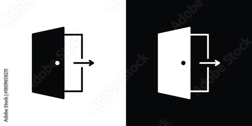 Logout icon design element for website and app ui design projects