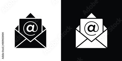 Mail icon design element for website and app ui design projects