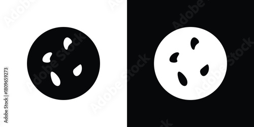 Microorganism icon design element for website and app ui design projects