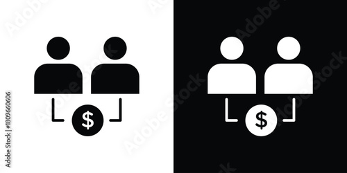 Mutual funds icon design element for website and app ui design projects