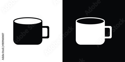 Mug icon design element for website and app ui design projects