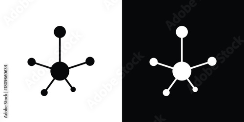 Network icon design element for website and app ui design projects