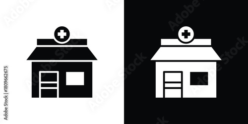 Pharmacy icon design element for website and app ui design projects