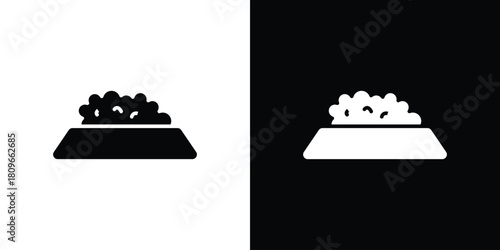 Pet food icon design element for website and app ui design projects