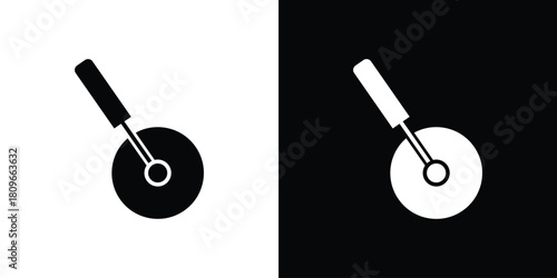 Pizza Slicer icon design element for website and app ui design projects