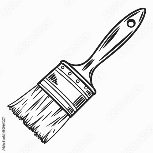 Paint Brush vector illustration.