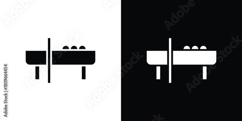 Pool table icon design element for website and app ui design projects
