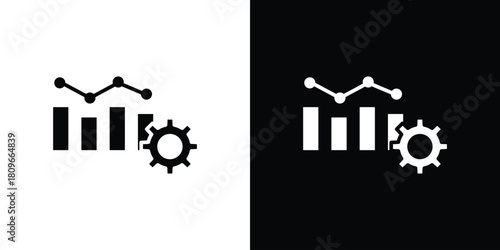 Productivity icon design element for website and app ui design projects
