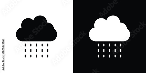 Rain icon design element for website and app ui design projects