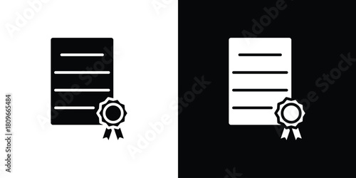Qualification icon design element for website and app ui design projects
