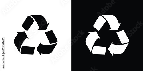 Recycle icon design element for website and app ui design projects