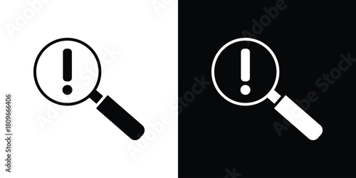 Risk analysis icon design element for website and app ui design projects