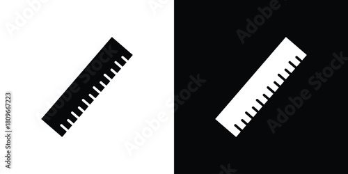 Ruler icon design element for website and app ui design projects