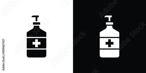 Sanitizer icon design element for website and app ui design projects
