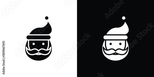 Santa Claus icon design element for website and app ui design projects