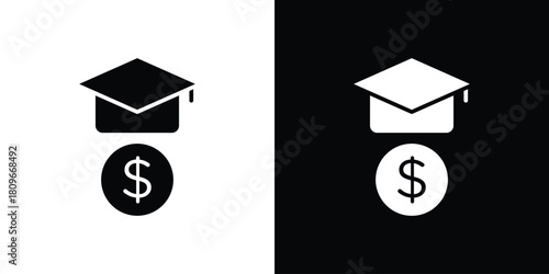 Scholarship icon design element for website and app ui design projects