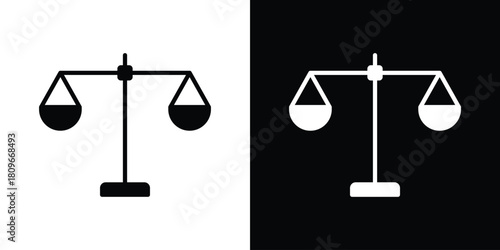 Scales icon design element for website and app ui design projects