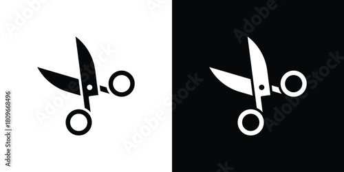 Scissors icon design element for website and app ui design projects