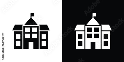 school icon design element for website and app ui design projects