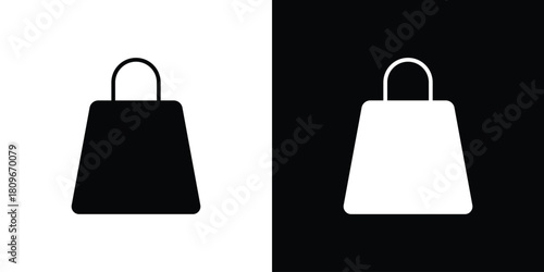 Shopping bag icon design element for website and app ui design projects