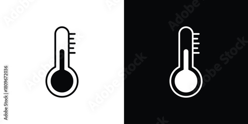 Thermometer icon design element for website and app ui design projects