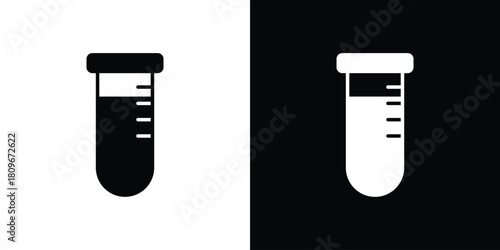 Test tube icon design element for website and app ui design projects