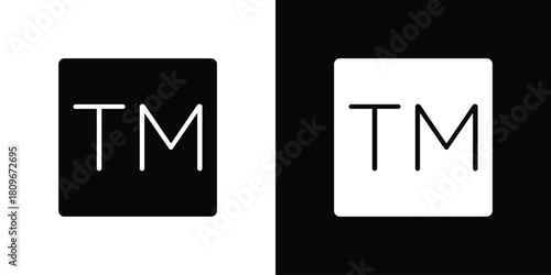 Trademark icon design element for website and app ui design projects