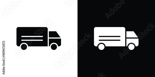 Truck icon design element for website and app ui design projects
