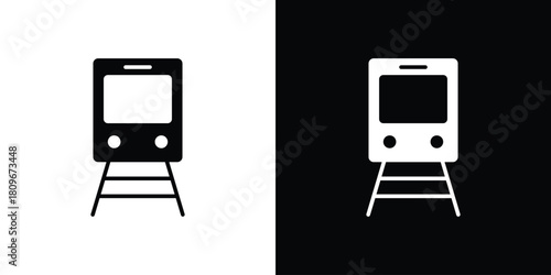 Train icon design element for website and app ui design projects