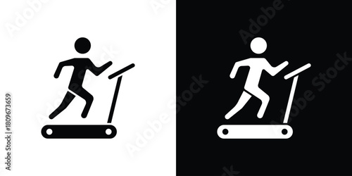 Treadmill icon design element for website and app ui design projects