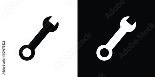 Wrench icon design element for website and app ui design projects