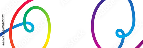 Abstract Gradient Color Pattern. Background with Wave Rainbow Ribbons. Color Lines with Gradient. Graphic Design Element