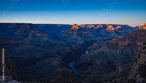 Grand Canyon National Park at Sunrise with Colorado River