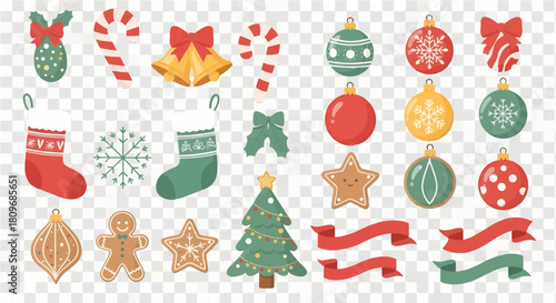 christmas icons set
