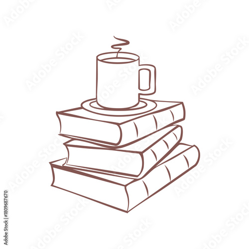 Books and coffee