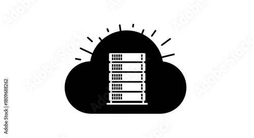 Secure cloud data storage solution with modern server architecture, empowering businesses with scalable and reliable infrastructure for digital transformation